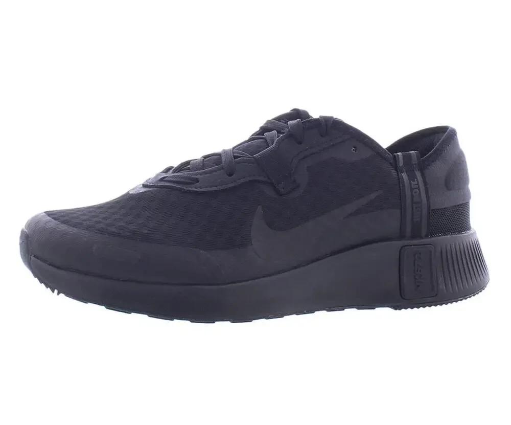 NIKE REPOSTO BOYS SHOES SIZE 7, COLOR: BLACK/BLACK-BLACK